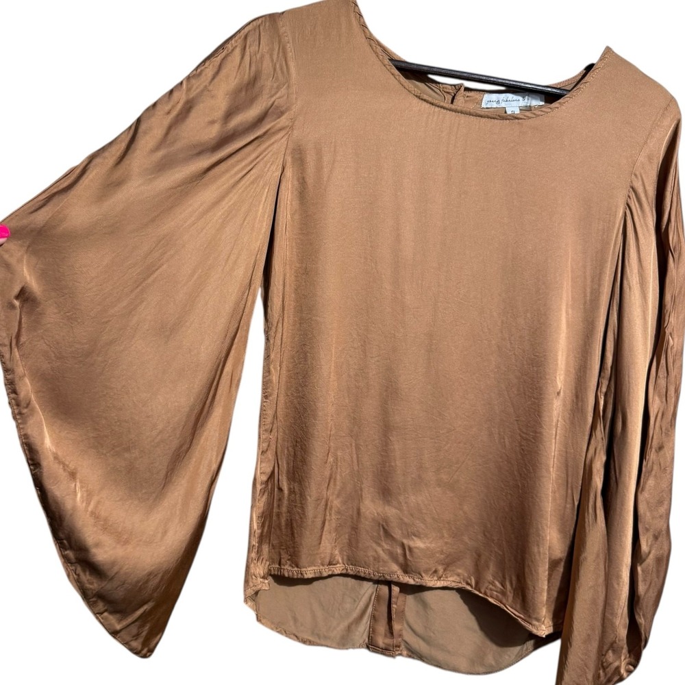 Young Fabulous and Broke YFB Rosie Button Back in Burnt Sienna Small